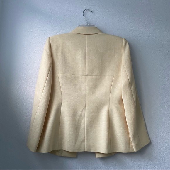 Le Suit Petite Yellow Blazer Jacket - Picture 11 of 11